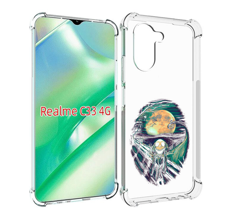

Чехол MyPads зубастое существо абстракция для Realme C33 4G, Прозрачный, Tocco