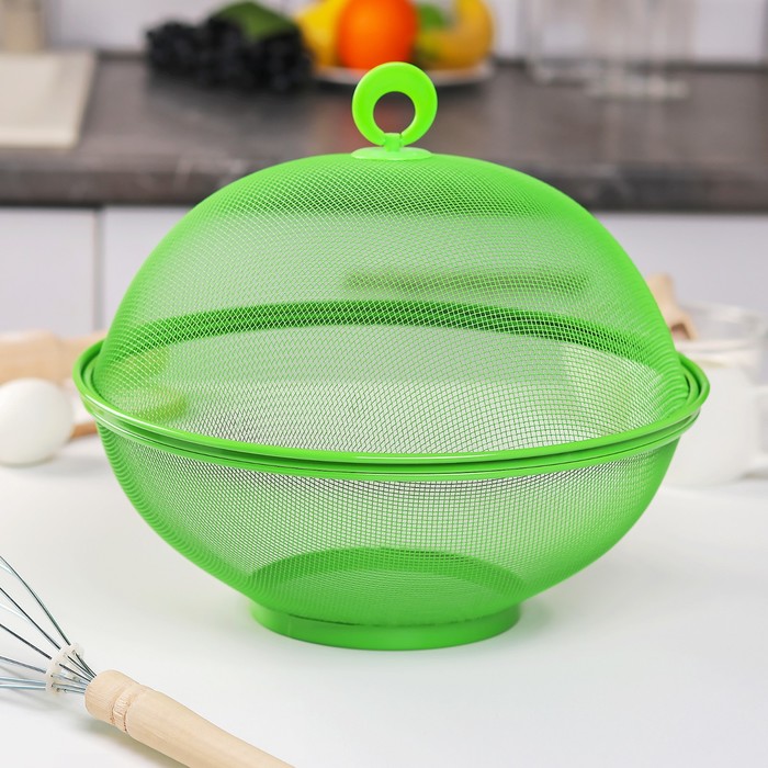 

Сито с крышкой для хранения продуктов Доляна «Вкус», d=29 см, цвет МИКС