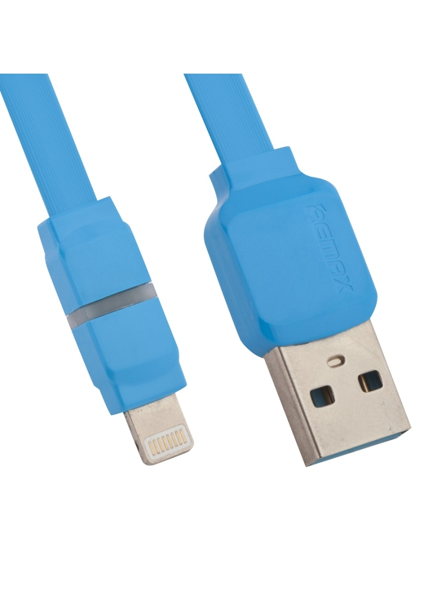 

Дата-кабель Remax Breathe LED RC-029i USB-Lightning 8-pin, 2.1A, 1 м, Blue