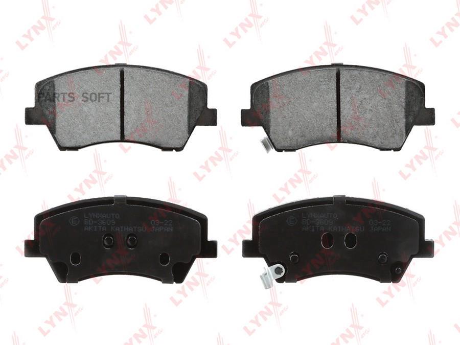 

Тормозные колодки LYNXauto передние дисковые BD3609