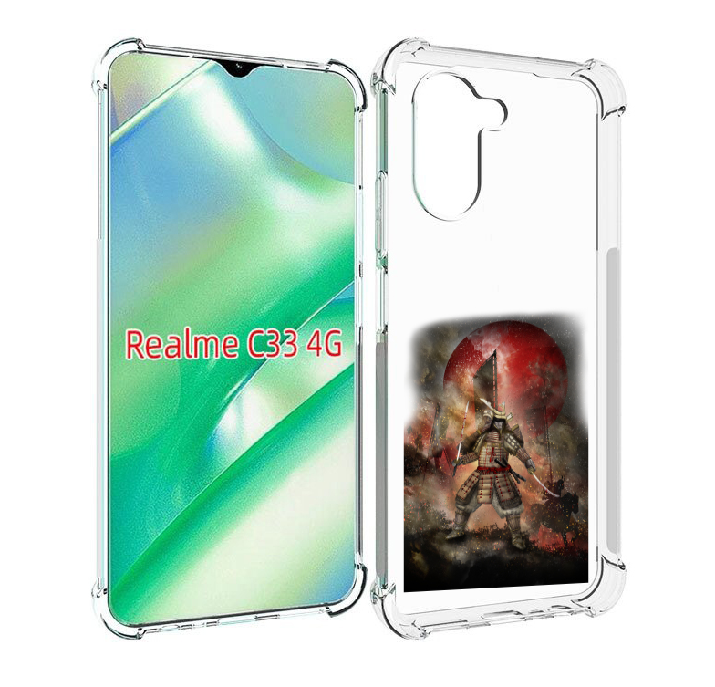 

Чехол MyPads китайскийвоин для Realme C33 4G, Прозрачный, Tocco