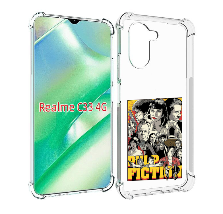 Чехол MyPads комикс картинка для Realme C33 4G