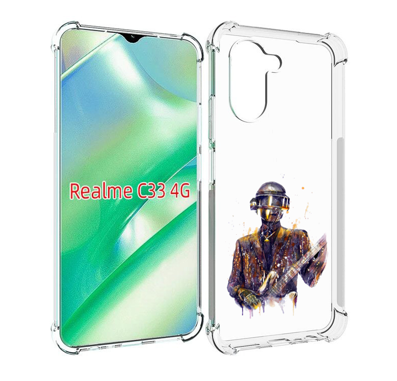 

Чехол MyPads космо-гитарист для Realme C33 4G, Прозрачный, Tocco
