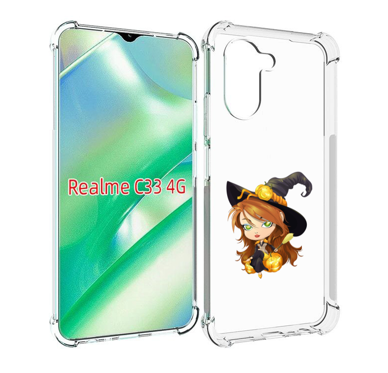 

Чехол MyPads Ведьмочка для Realme C33 4G, Прозрачный, Tocco