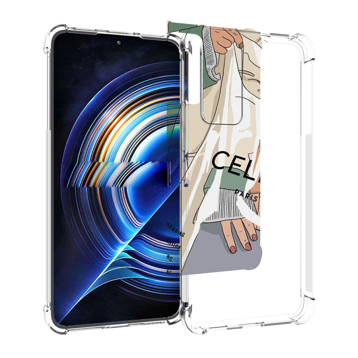 Чехол MyPads пакет-келин-париж женский для Tecno Camon 19 Neo