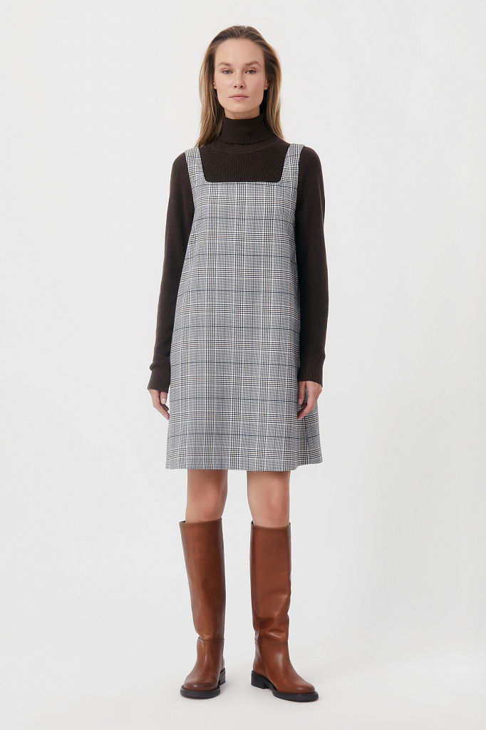 

Сарафан женский Finn Flare FAB110205R черный XS, FAB110205R