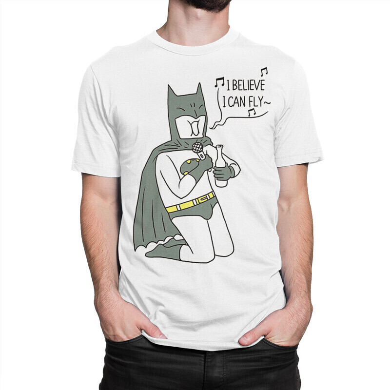 

Футболка мужская Dream Shirts I believe I can fly 1000487222 белая S, I believe I can fly 1000487222