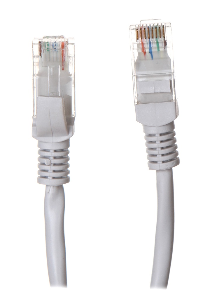 

Сетевой кабель Delux UTP cat.5 RJ-45 10m Grey, 10m grey CU