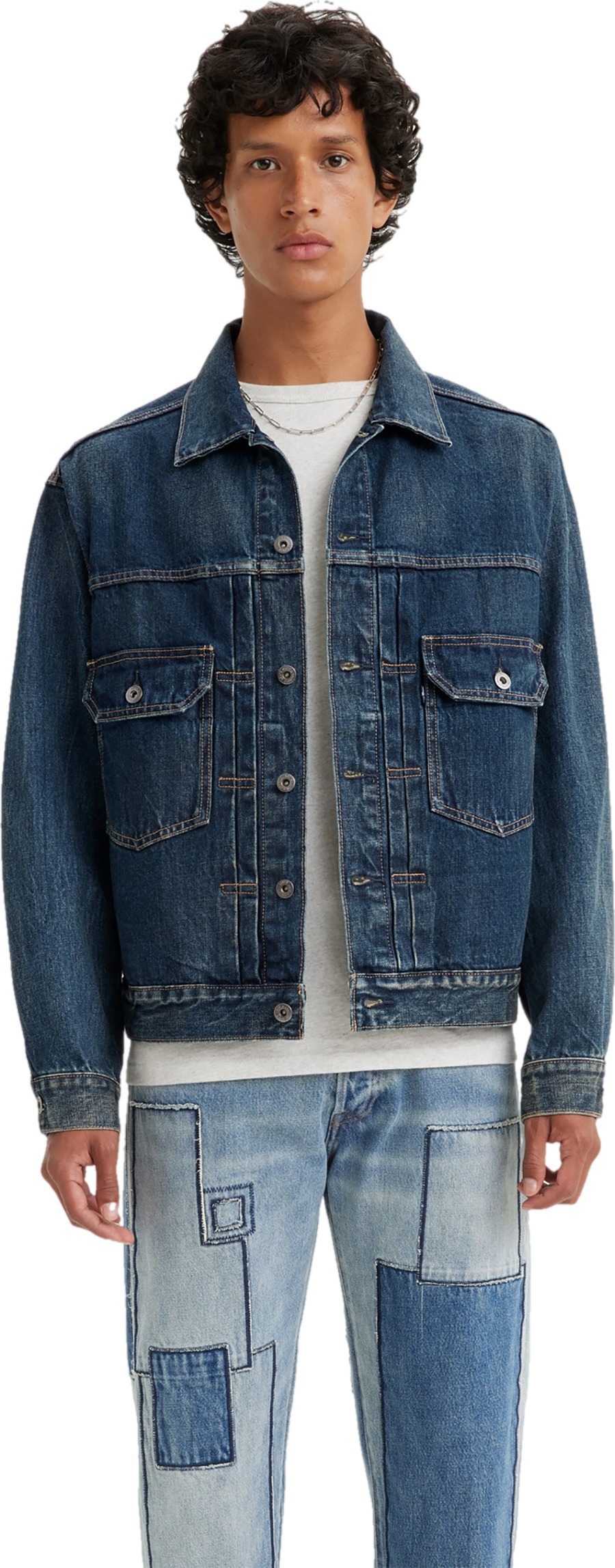 Джинсовая куртка мужская Levis 21261 синяя L