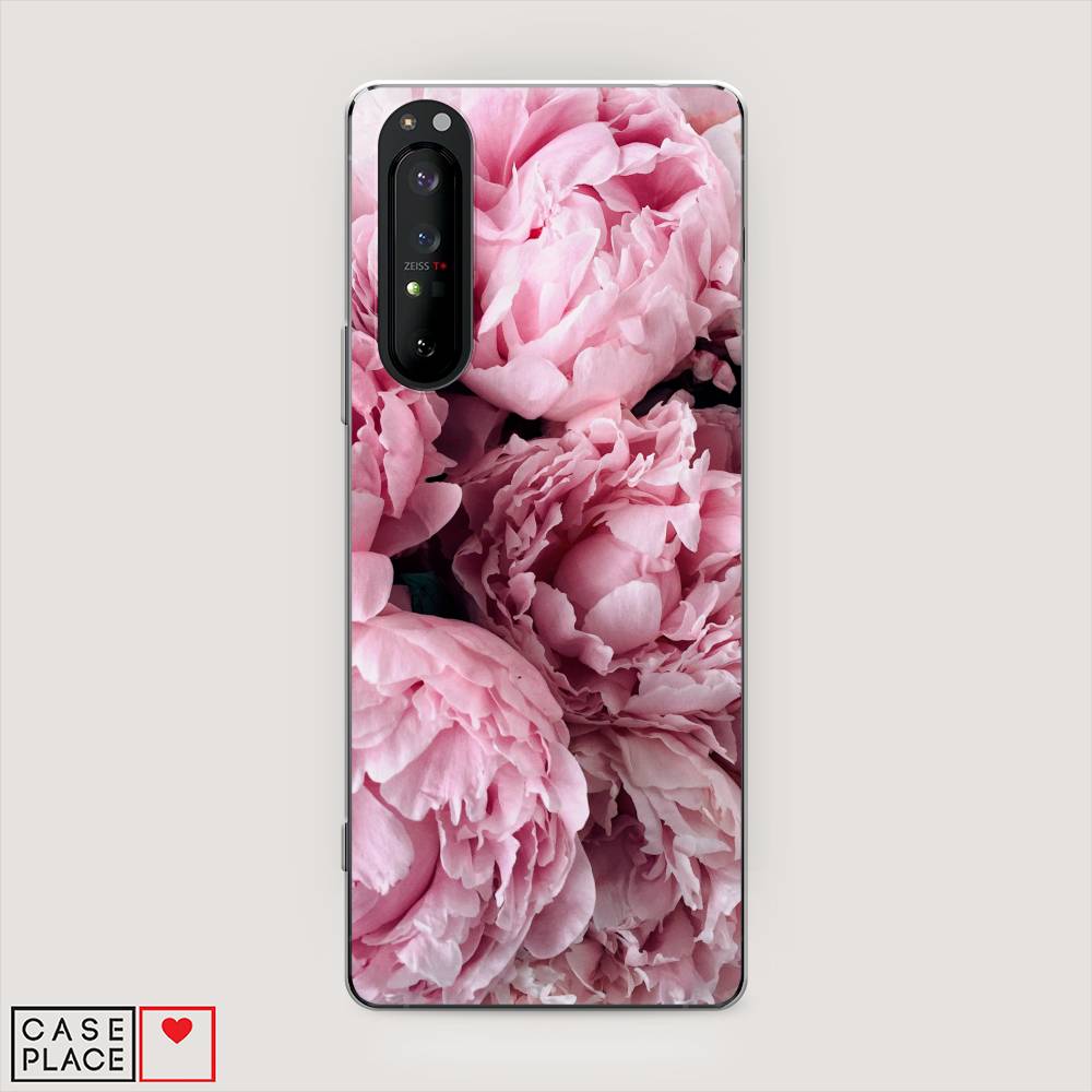 фото Чехол awog "нежные пионы" для sony xperia 1 ii