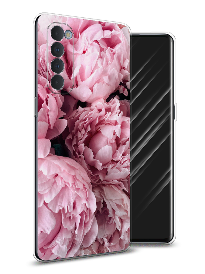 

Чехол Awog на Oppo Reno 4 Pro "Нежные пионы", Разноцветный, 258950-8