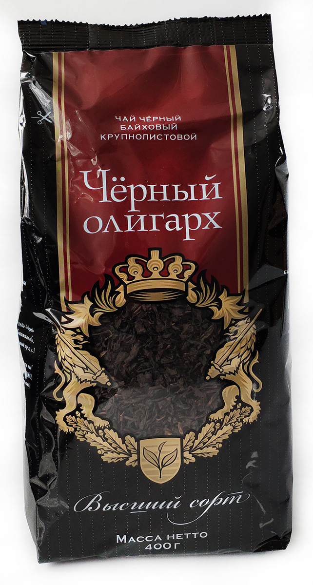 

Чай "Черный олигарх" OPA черный крупнолистовой м/у 400 г