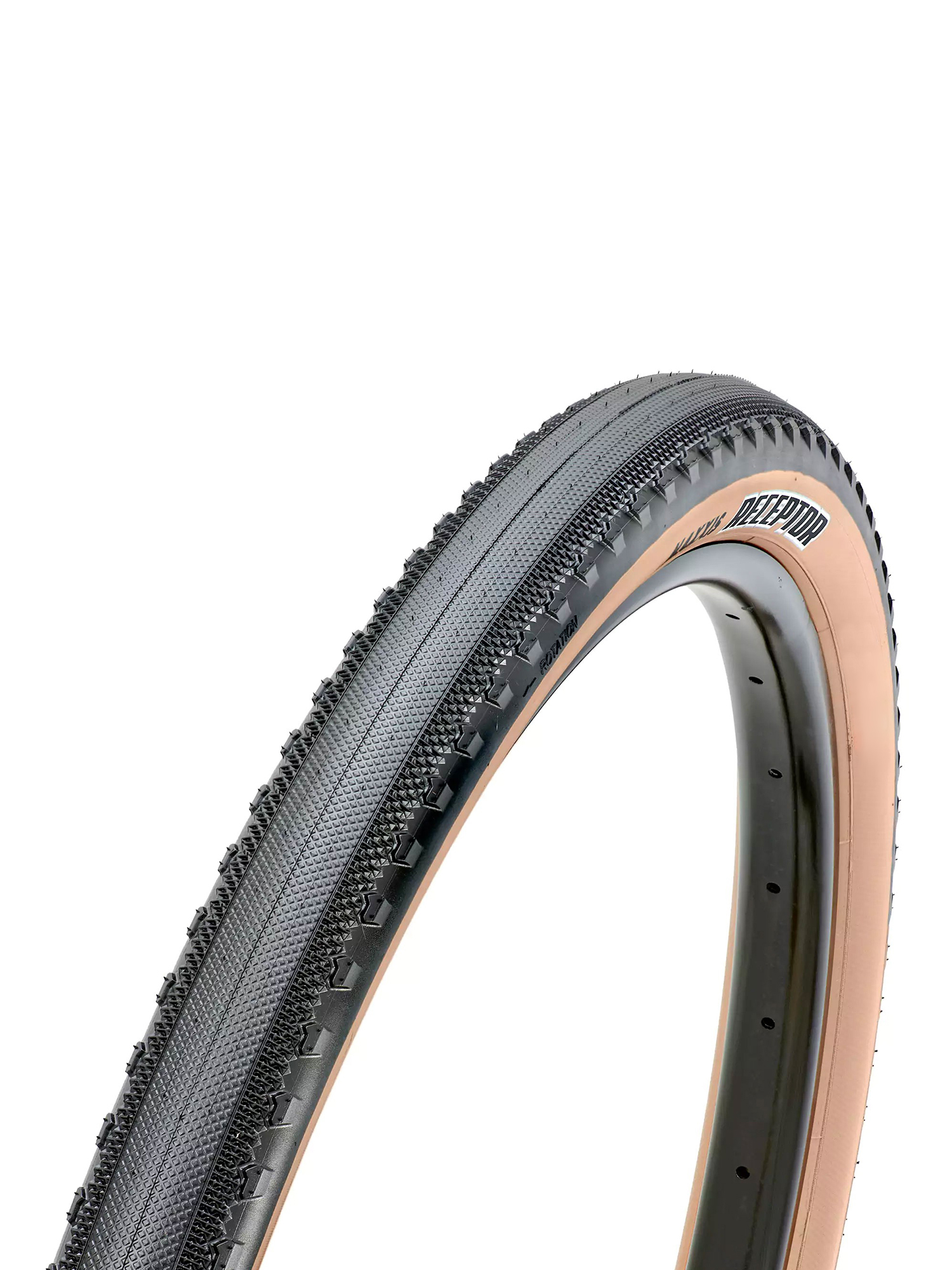 

Велопокрышка Maxxis Receptor 700X40C 40-622 Foldable Exo/Tr/Tanwall (Б/Р) 2024, Бежевый;черный, Receptor