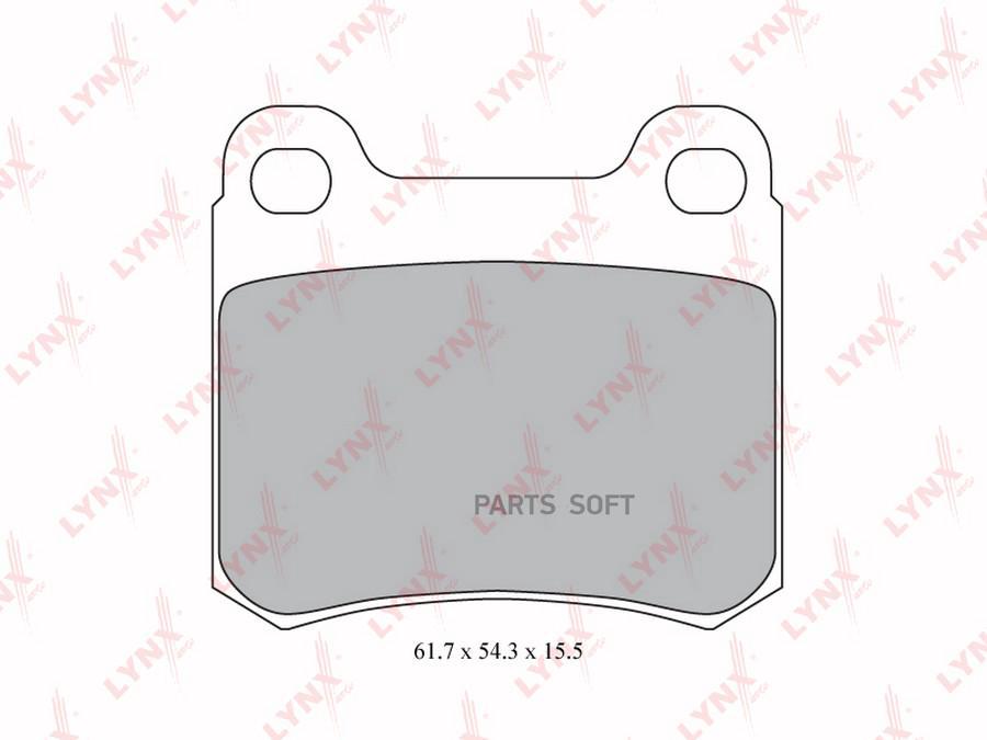 

Колодки Тормозные Задние Mercedes-Benz 190(W201) 84> / C(W202) 93> / E(W124) 85> LYNXauto