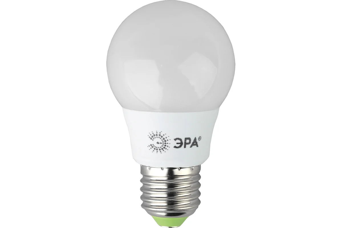 

Лампа светодиодная ЭРА ECO smd 6W E27 груша теплый белый