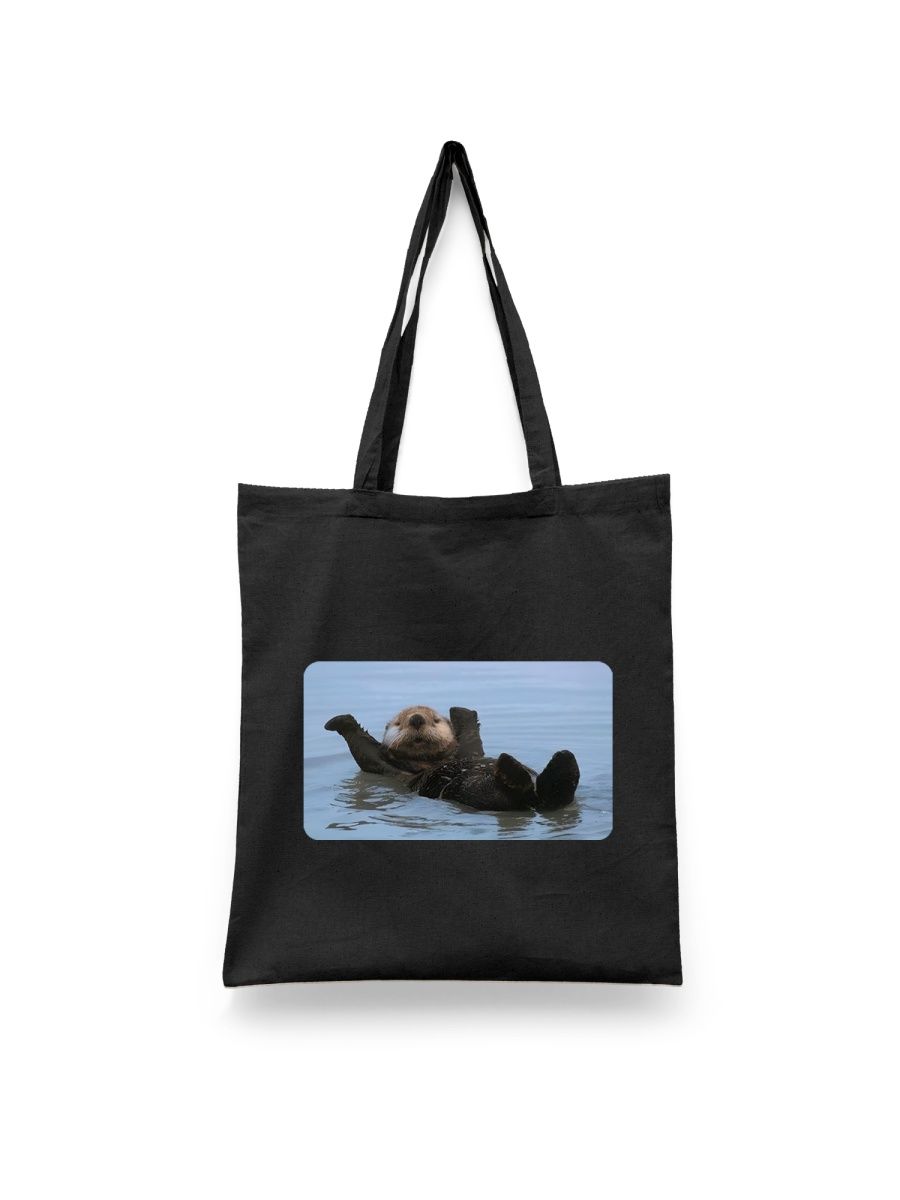 

Шоппер унисекс Каждому Своё Выдра/Otter JJVD4, черный, Выдра/Otter JJVD4