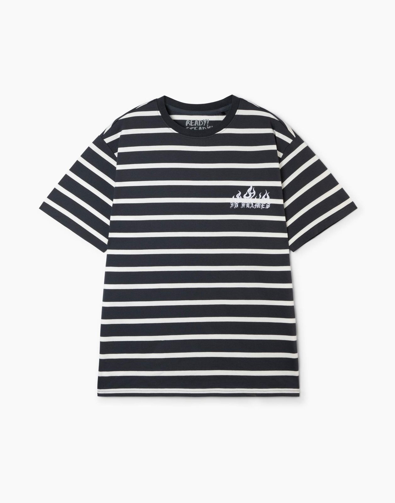 

Футболка для мальчика Gloria Jeans BKT013983 темно-серый/молочный 18+/182, Серый;белый, BKT013983