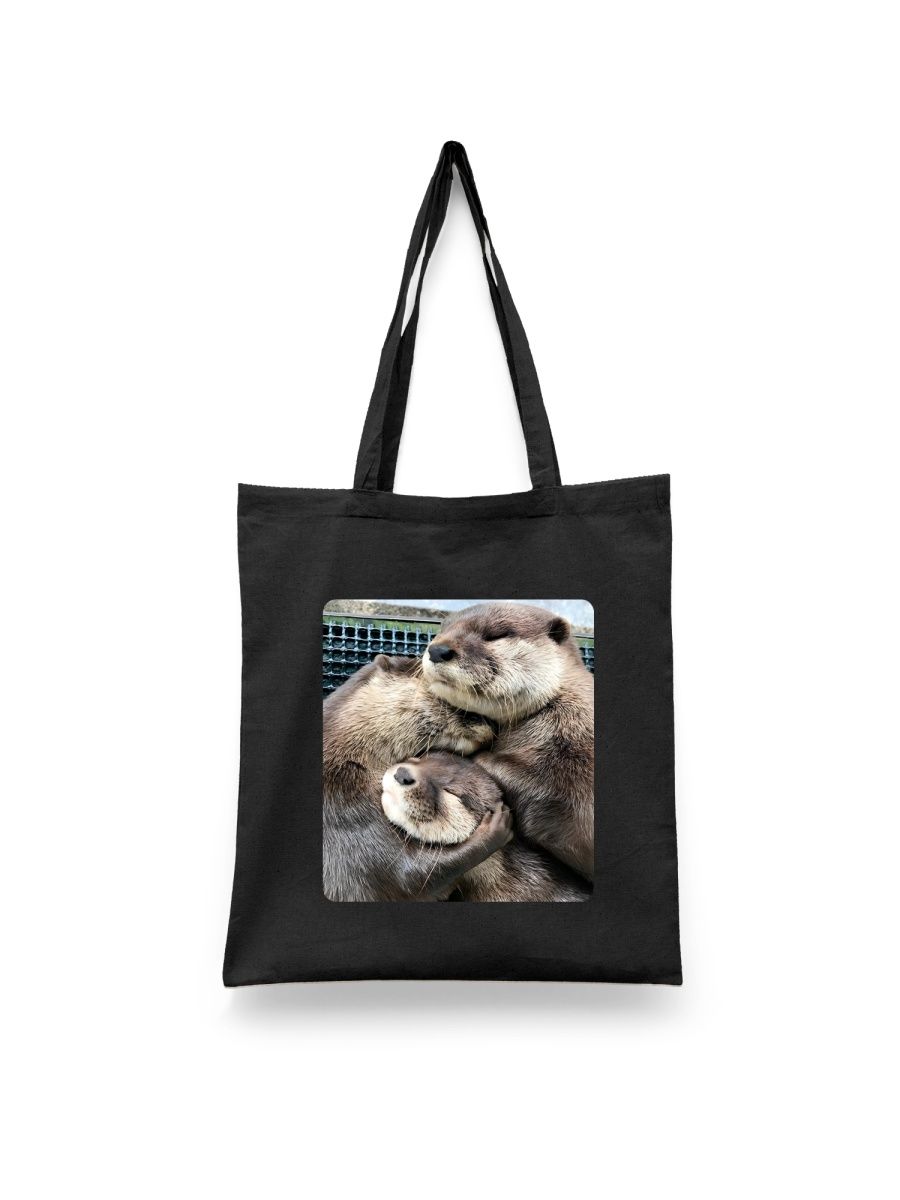 

Шоппер унисекс Каждому Своё Выдра/Otter JJVD7, черный, Выдра/Otter JJVD7