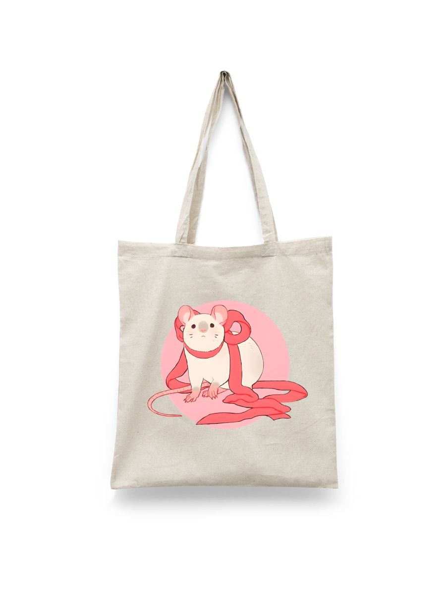 

Шоппер унисекс Каждому Своё Мышь/Крыса/Mouse/Rat JJMS37, белый, Мышь/Крыса/Mouse/Rat JJMS37