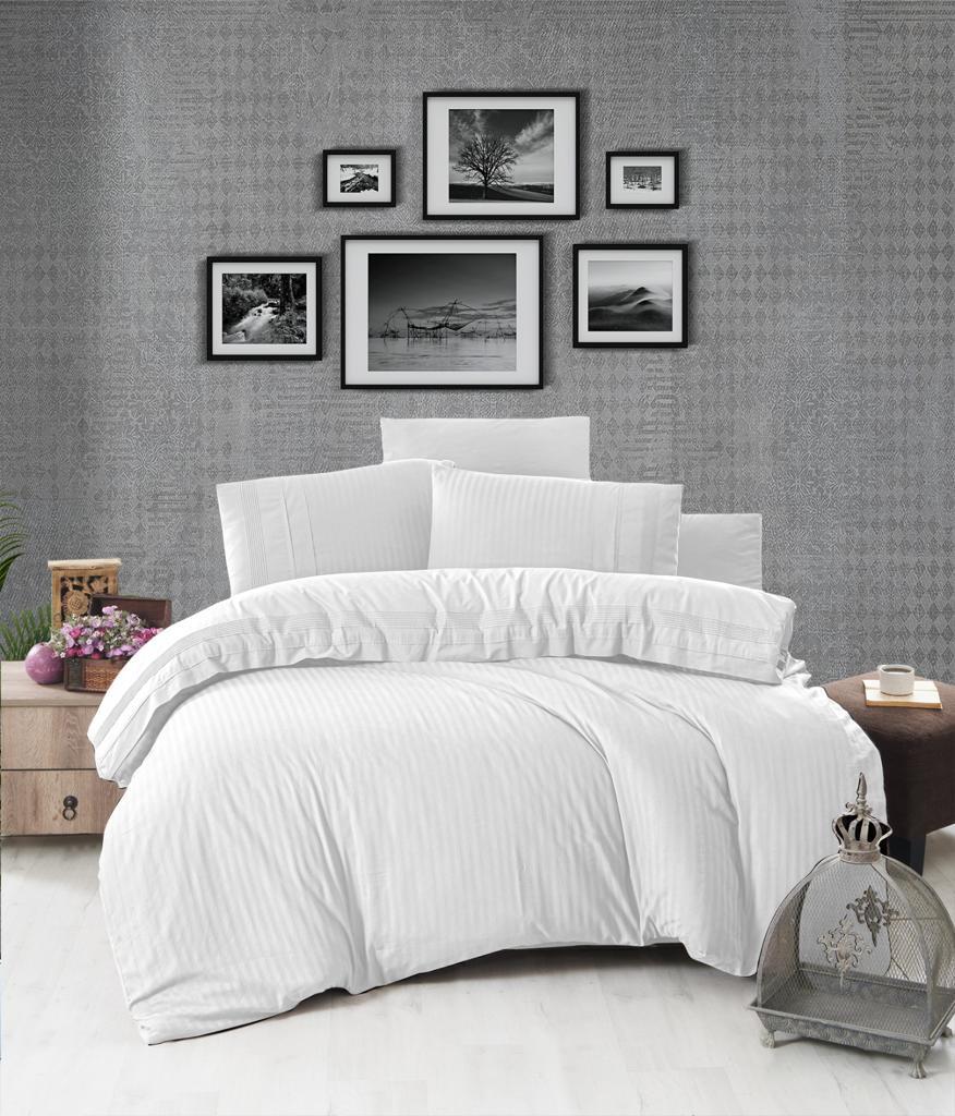 

Комплект постельного белья DO&CO "RANFORCE" жаккард 200*220 (50*70/4) GARSIA