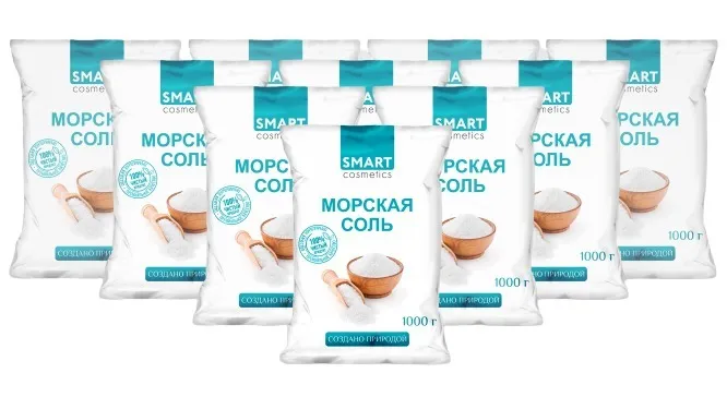 фото Морская соль для ванн smart cosmetics, 10 кг