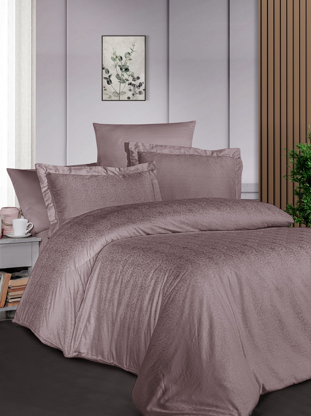 

Комплект постельного белья DO&CO Сатин жаккард 200*220 (50*70/2) (70*70/2) AZURA