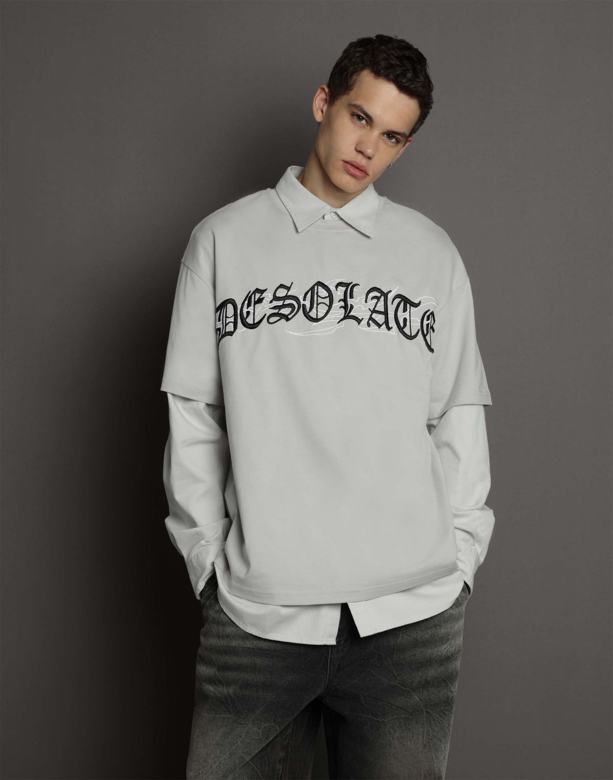 

Футболка для мальчика Gloria Jeans BKT015082 светло-серый 8-10л/140, BKT015082