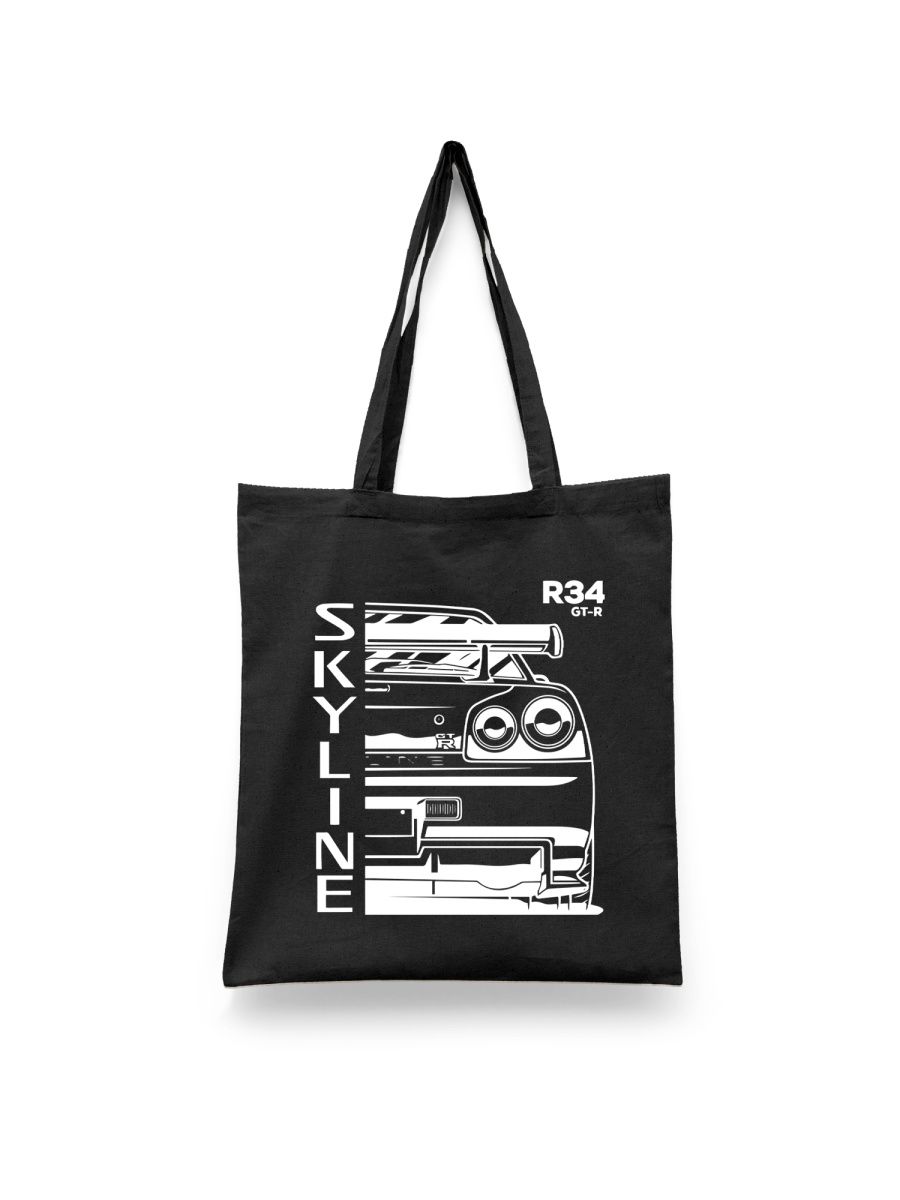 

Шоппер унисекс Каждому Своё JDM/Япония/Машины/Skyline AUJDM4, черный, JDM/Япония/Машины/Skyline AUJDM4