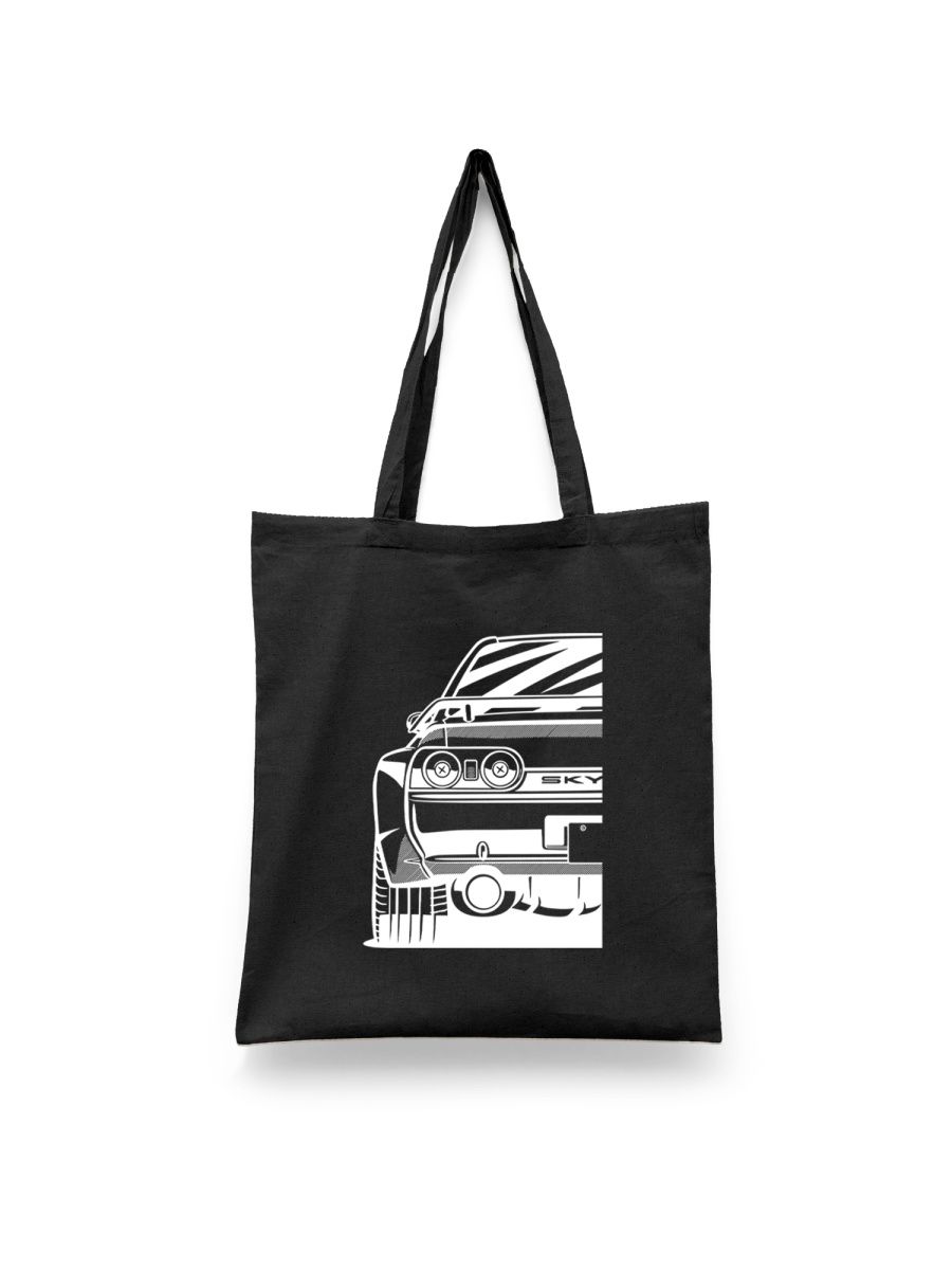 

Шоппер унисекс Каждому Своё JDM/Япония/Машины/Skyline AUJDM5, черный, JDM/Япония/Машины/Skyline AUJDM5