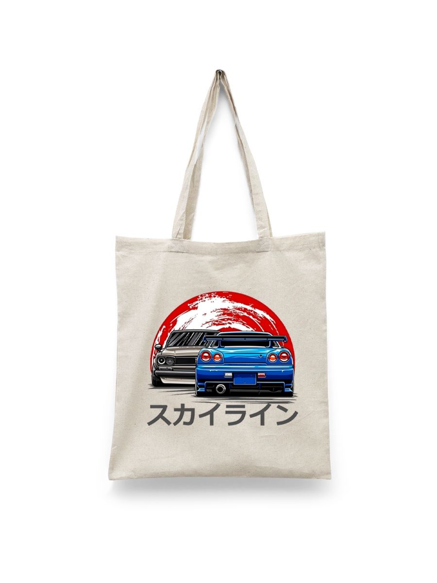 

Шоппер унисекс Каждому Своё JDM/Япония/Машины/Skyline AUJDM1, белый, JDM/Япония/Машины/Skyline AUJDM1