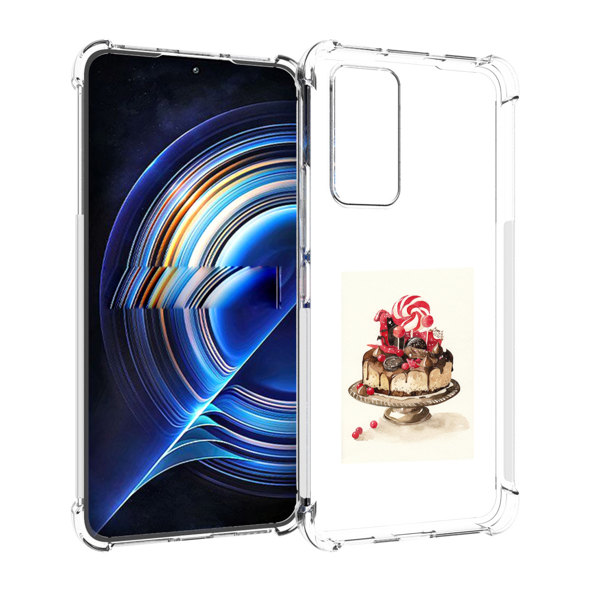

Чехол MyPads вкусный торт для Tecno Camon 19 Neo, Прозрачный, Tocco