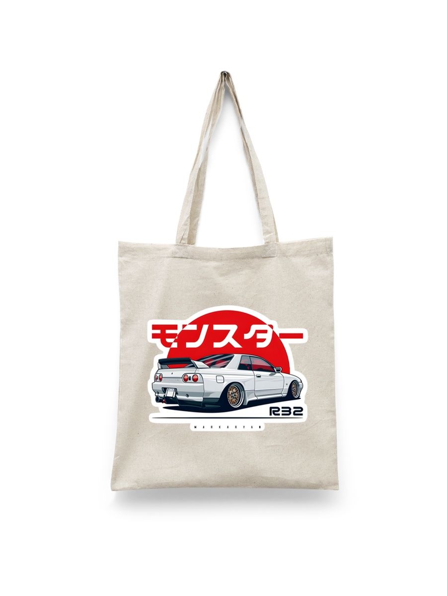 

Шоппер унисекс Каждому Своё JDM/Япония/Машины/Skyline AUJDM8, белый, JDM/Япония/Машины/Skyline AUJDM8