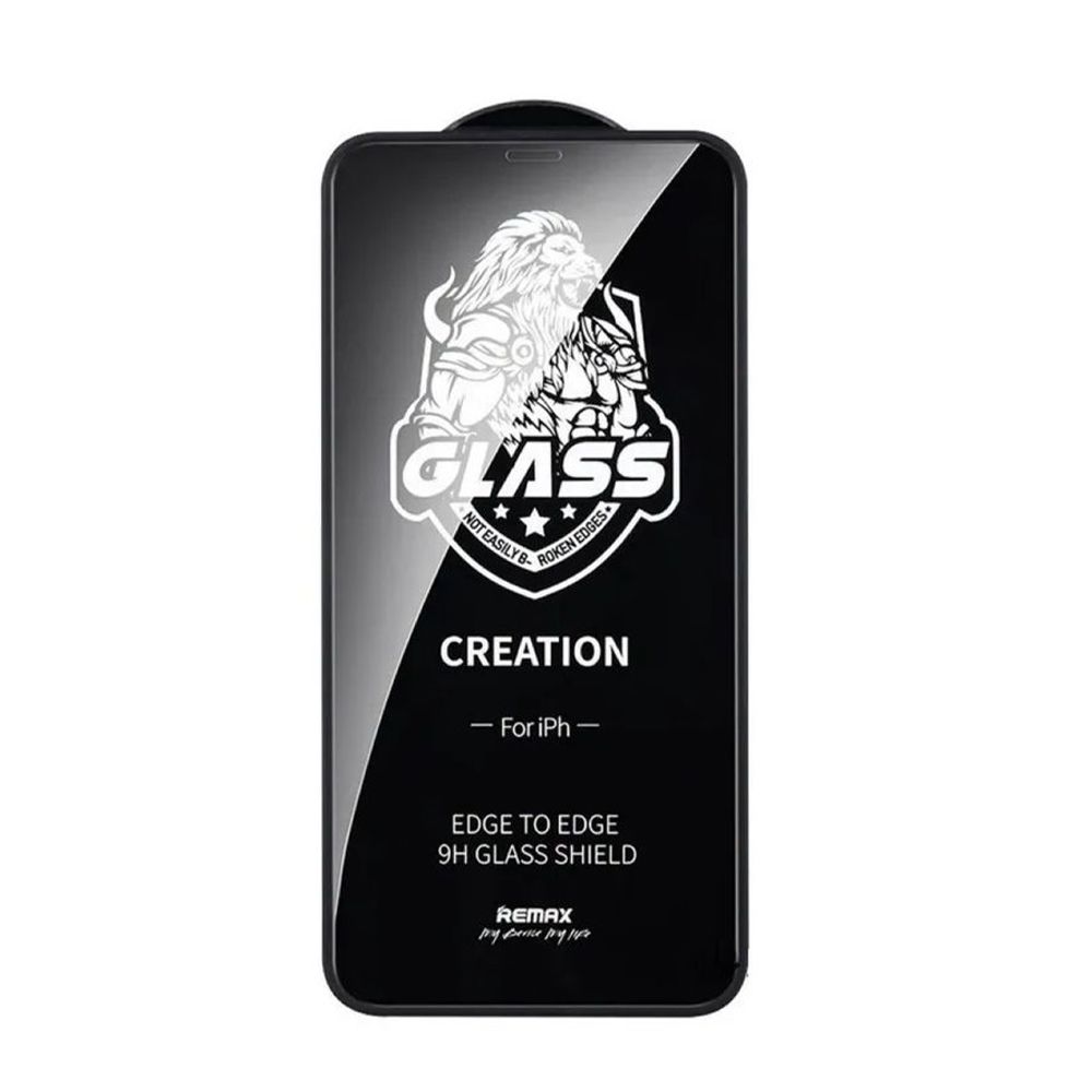 

Защитное стекло REMAX GL-59 Creation на дисплей Apple iPhone 12 Pro Max, 2.5D, черная рамк