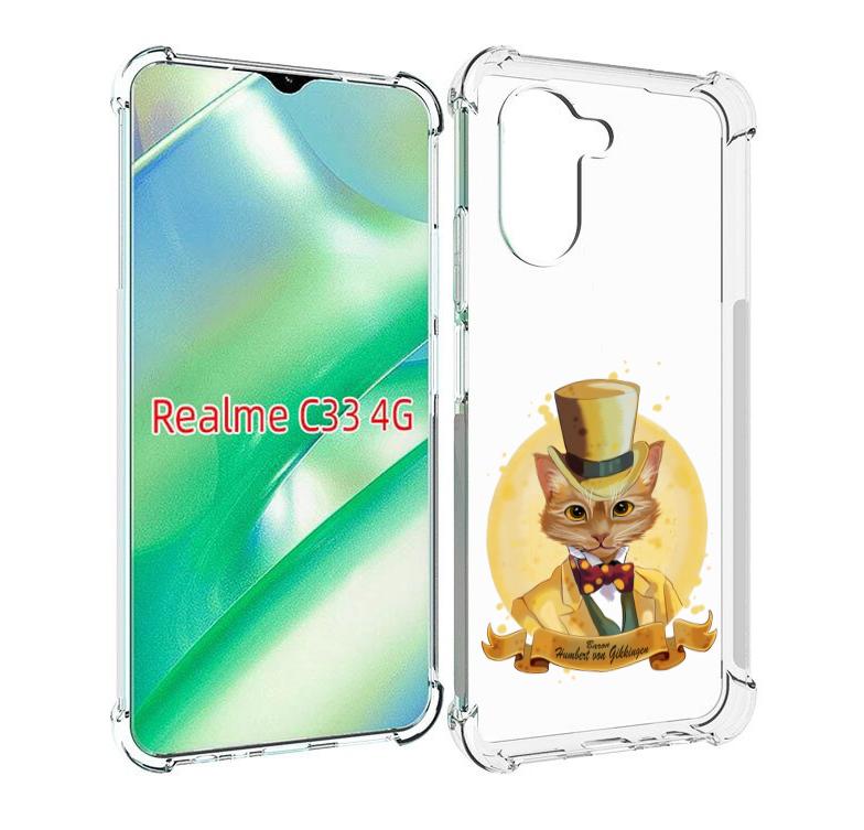 

Чехол MyPads кот юрист для Realme C33 4G, Прозрачный, Tocco