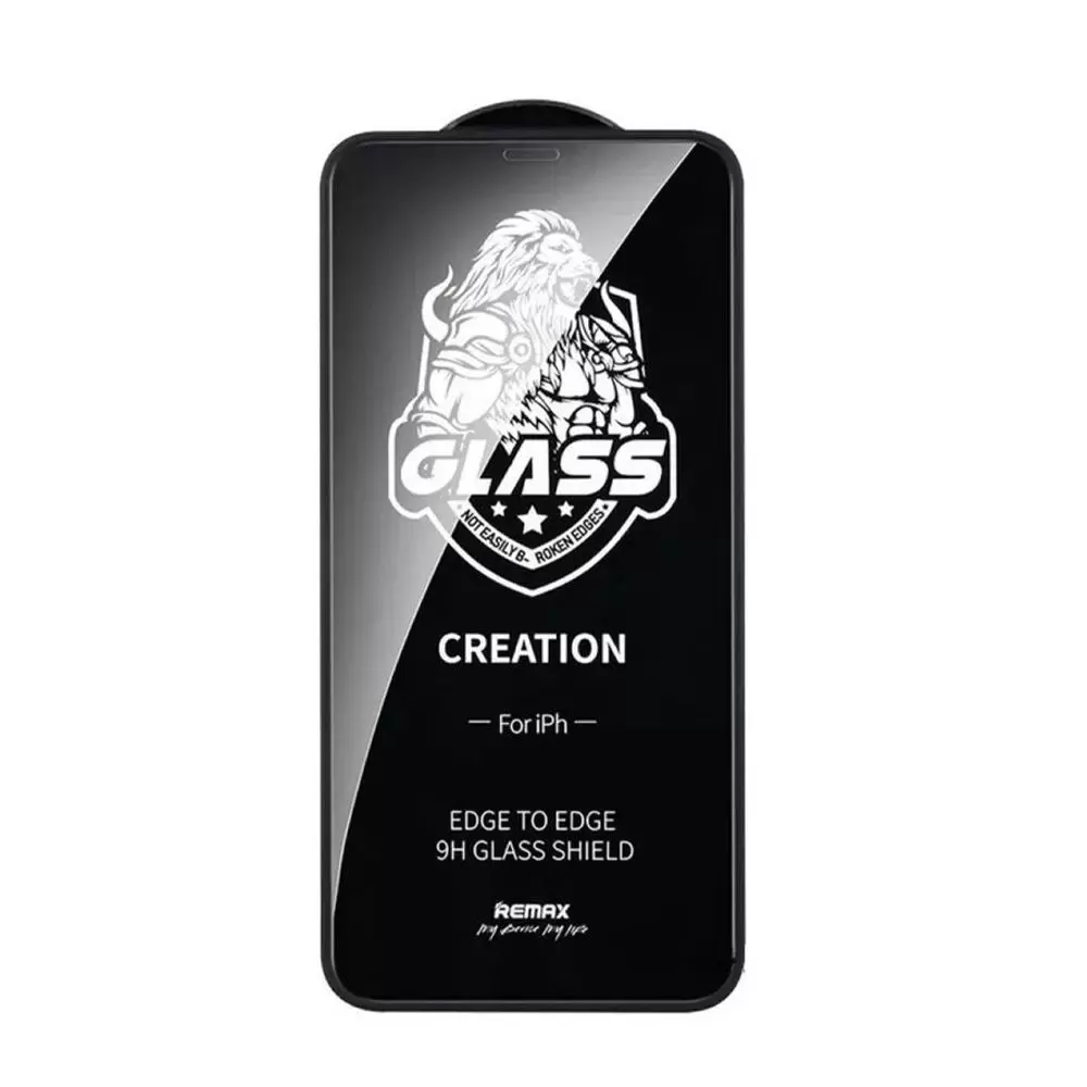 

Защитное стекло REMAX GL-59 Creation для Apple iPhone 12 Mini, 2.5D, 0.3мм, черная рамка