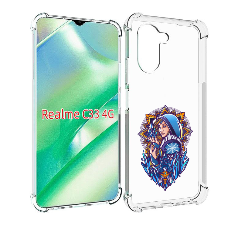 

Чехол MyPads кристал мейден дота 2 для Realme C33 4G, Прозрачный, Tocco