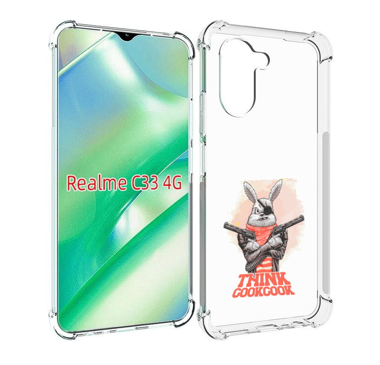 

Чехол MyPads кролик пират для Realme C33 4G, Прозрачный, Tocco