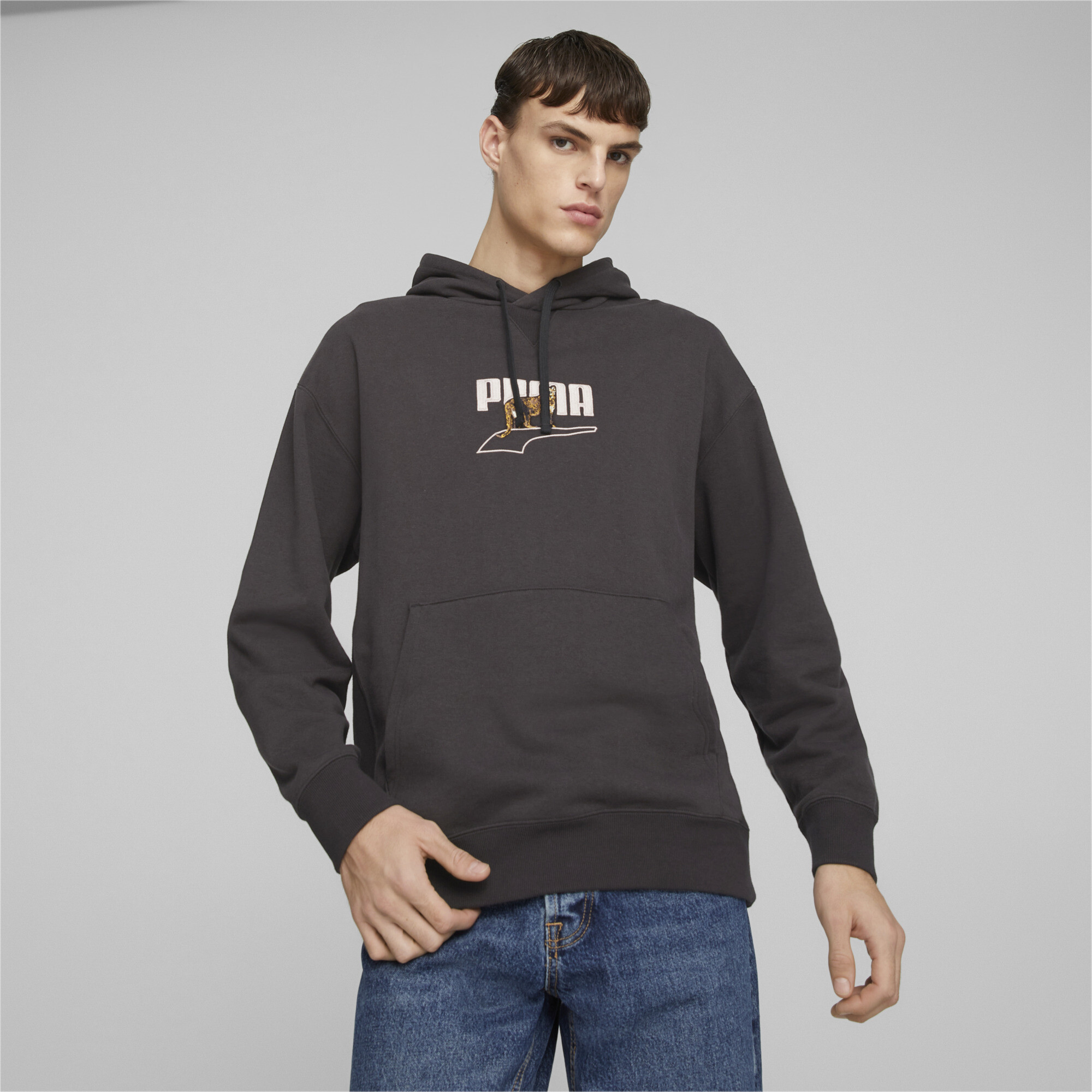 

Худи мужское Puma 53824401 черное 2XL, Черный, 53824401