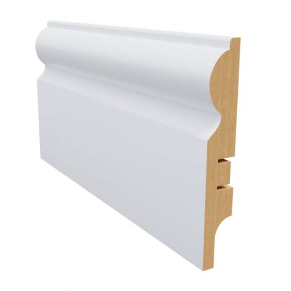 

Плинтус белый МДФ Krispo 16х100х2400 мм AGIS КР-204-100