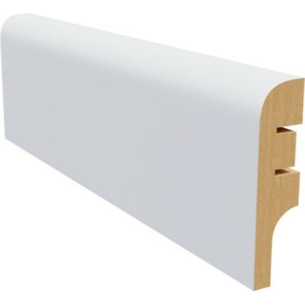 

Плинтус белый МДФ Krispo 16х60х2400 мм AGIS КР-202-60
