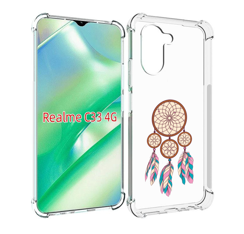 

Чехол MyPads ловец снов бежевый для Realme C33 4G, Прозрачный, Tocco