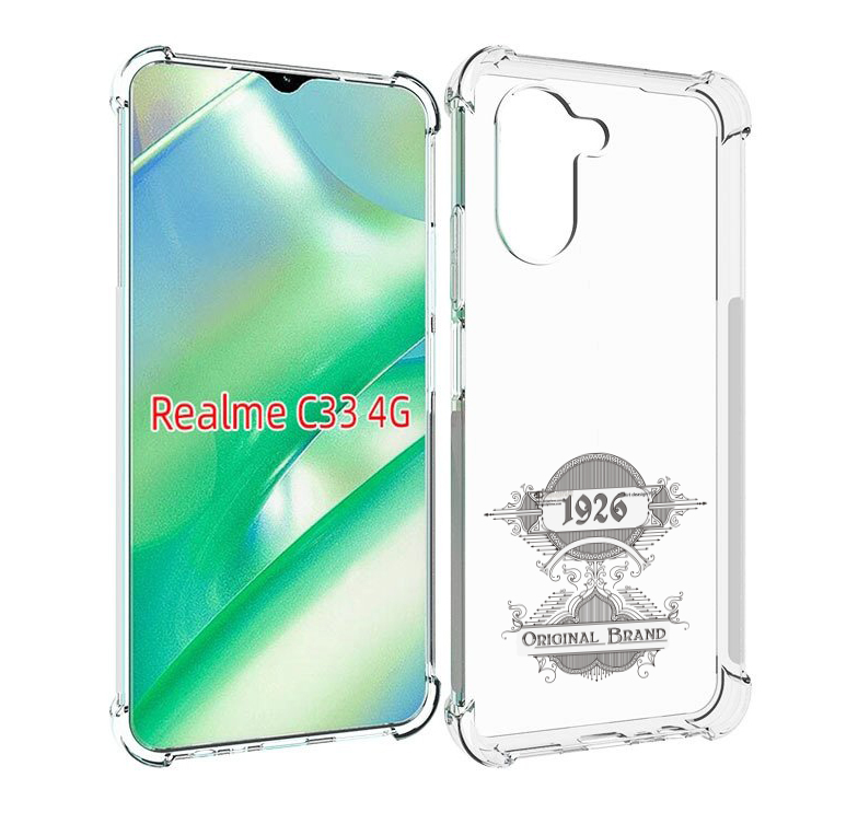 

Чехол MyPads логотип черно белый для Realme C33 4G, Прозрачный, Tocco