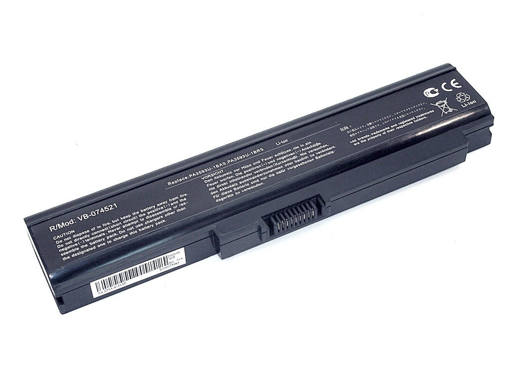 

Аккумулятор Vbparts для Toshiba Satellite Pro U300 52Wh OEM Black 074521, Toshiba Satellite Pro U300