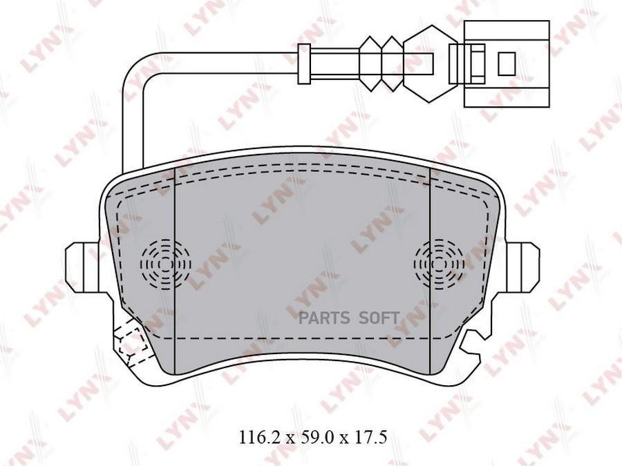 

Колодки Тормозные Задние Vw Transporter V-Vi 03 Lynxauto Bd-8033 LYNXauto BD-8033