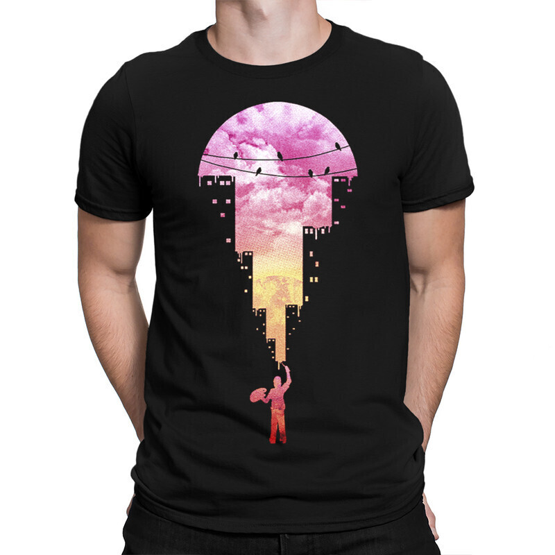 

Футболка мужская Dream Shirts Город 1000498222 черная XL, Город 1000498222