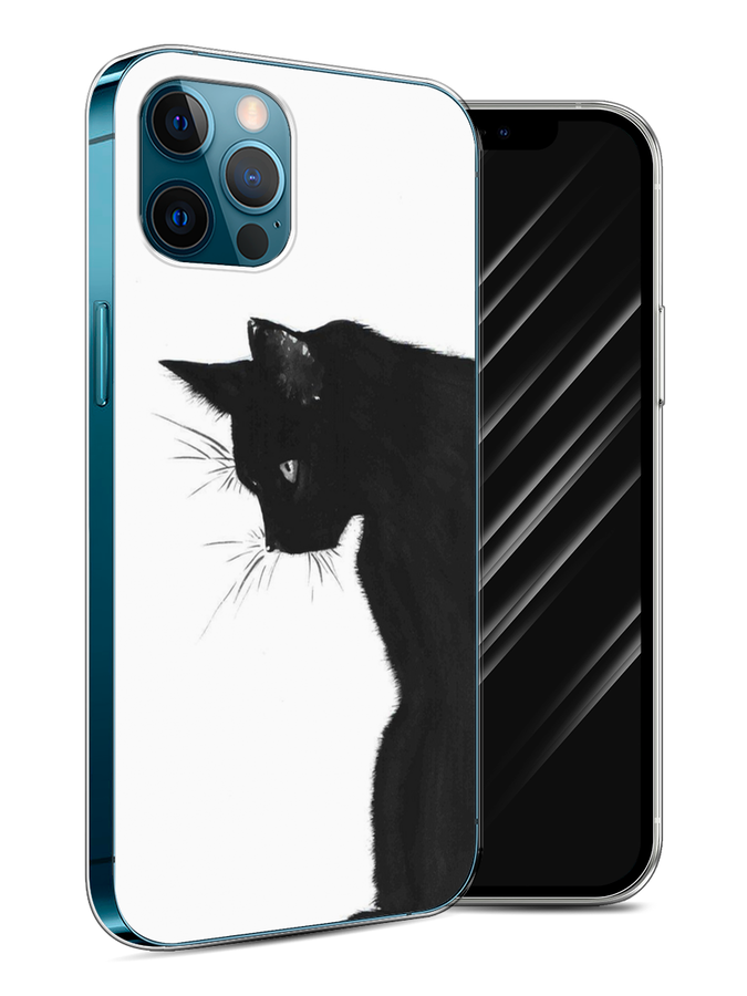 фото Чехол awog на apple iphone 12 / айфон 12 "black cat"