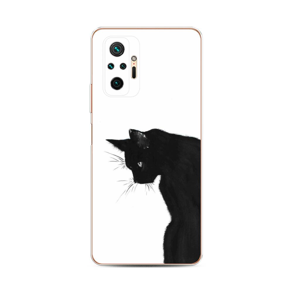 фото Чехол awog "black cat" для xiaomi redmi note 10 pro