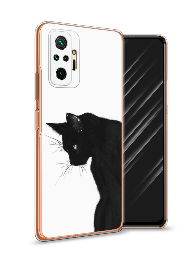 

Чехол Awog на Xiaomi Redmi Note 10 Pro "Black cat", Черный;белый, 310050-1