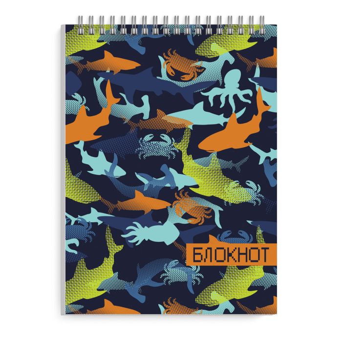 

Блокнот Феникс+ Морская Фактура 53001, А5, 60 л