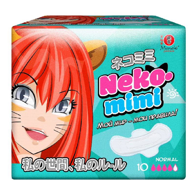 фото Прокладки гигиенические maneki neko-mimi женские дневные 10 шт